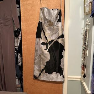 Anthropology black cocktail dress